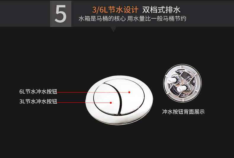 连体座便器Z169详情图