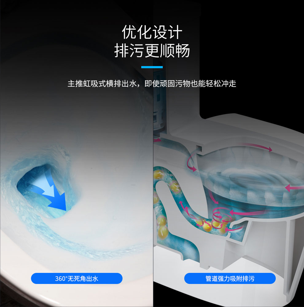 连体座便器Z135详情图